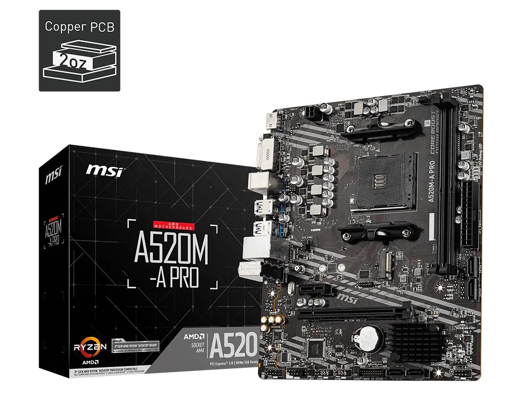 Cartes mères — MSI A520M-A PRO