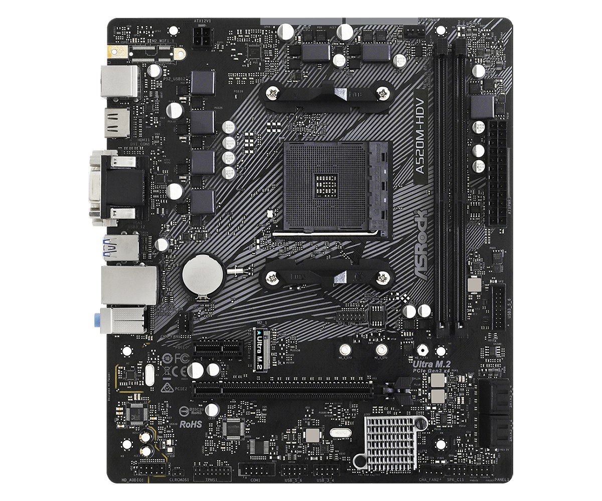 Motherboards — ASRock A520M-HDV