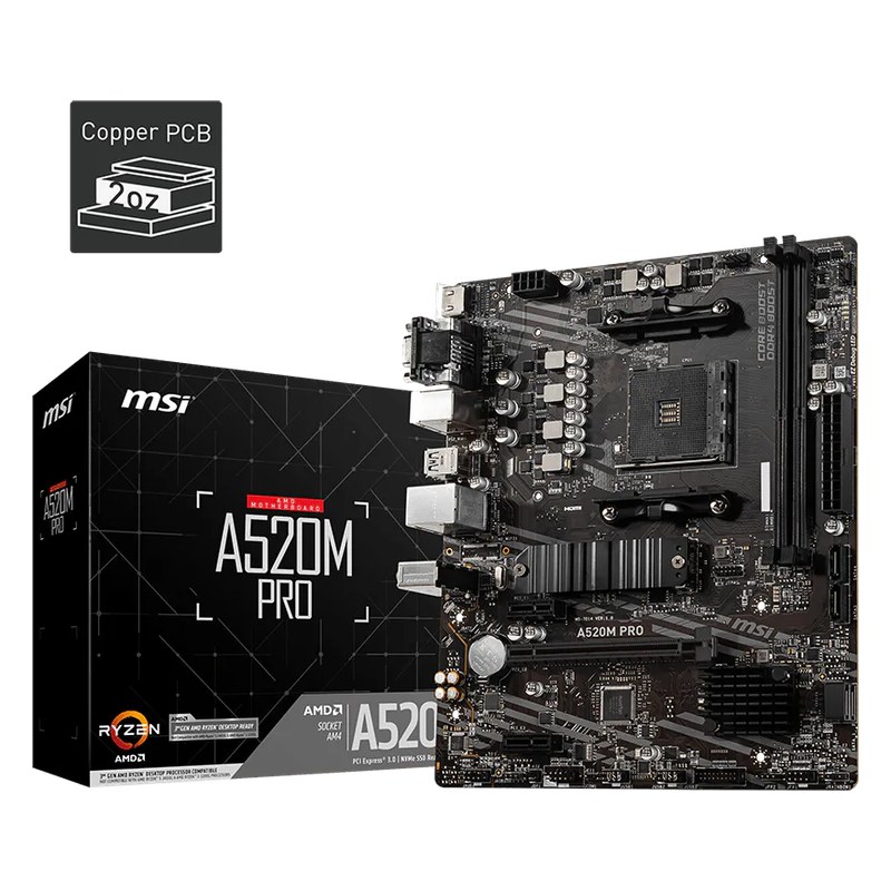 Mainboards — MSI A520M Pro