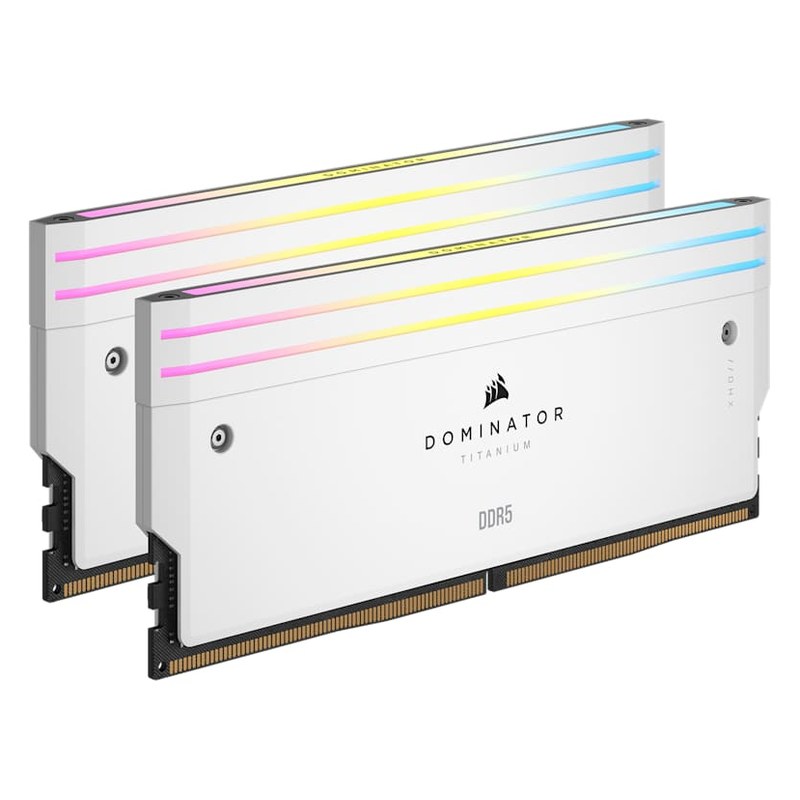 Mémoire RAM — Corsair Dominator Titanium RGB White 32 Go DDR5-6000 CL30
