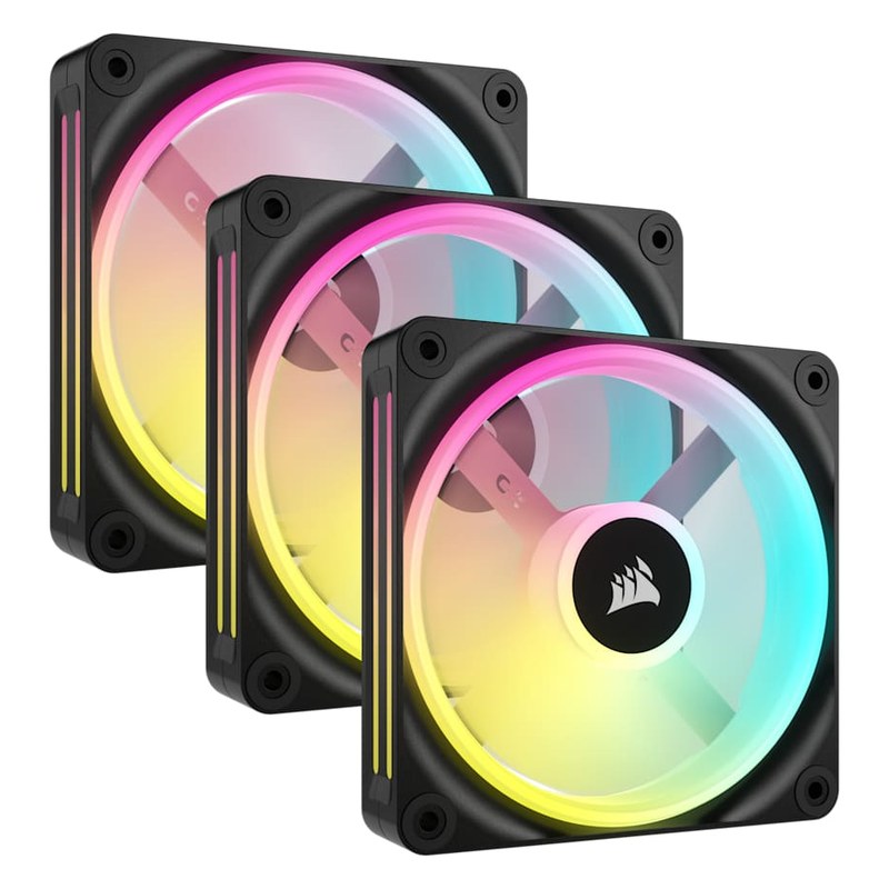 Lüfter — Corsair iCUE LINK QX120 RGB Starter Kit (pack de 3)
