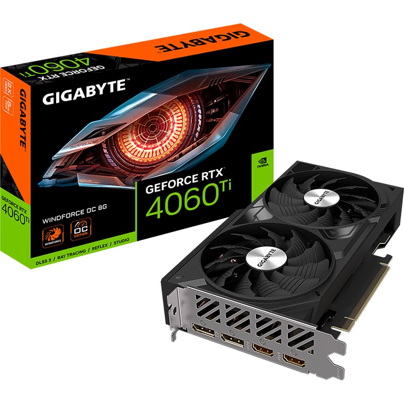 Cartes graphiques — Gigabyte GeForce RTX 4060 Ti 8 Go Windforce