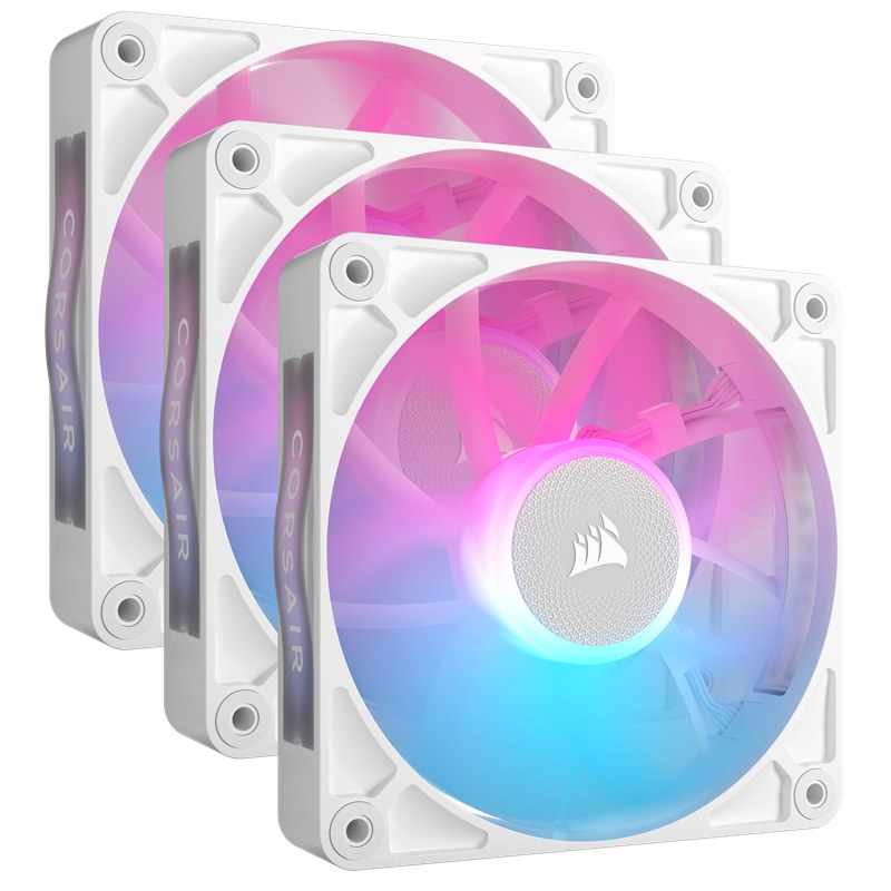 Fans — Corsair iCUE Link RX120 RGB White (pack de 3)