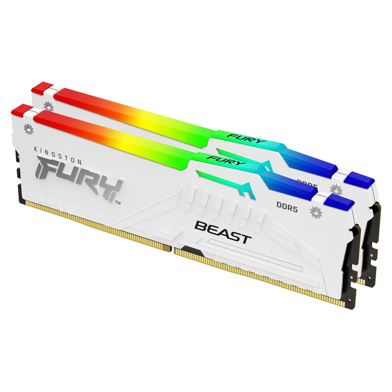 Arbeitsspeicher (RAM) — Kingston Fury Beast RGB White 32 GB DDR5-6000 CL30