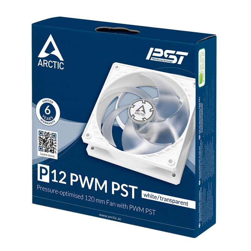 Fans — Arctic P12 PWM PST White (pack de 5)