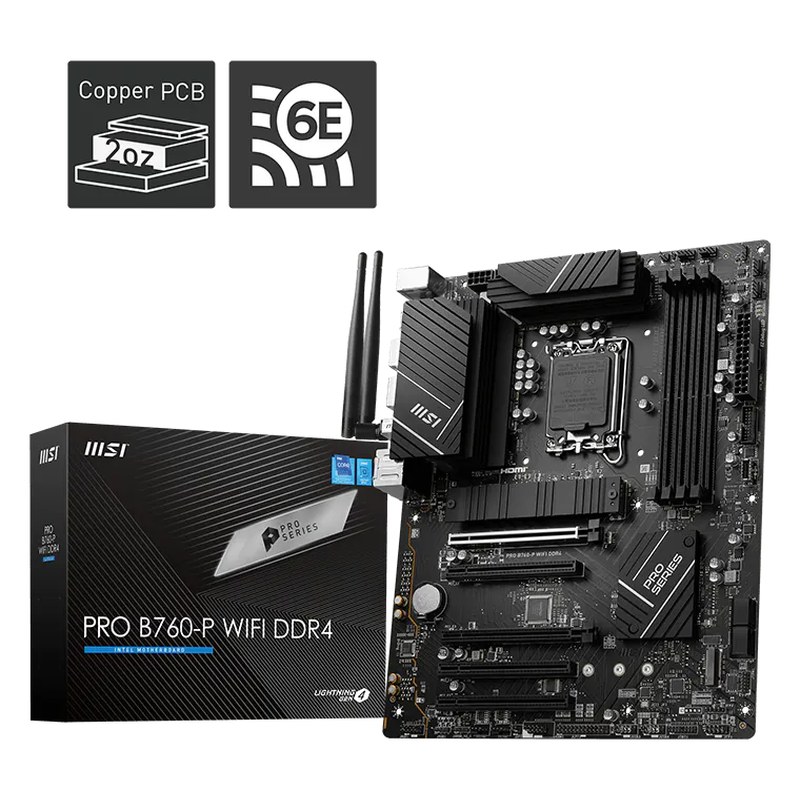 Cartes mères — MSI PRO B760-P WIFI DDR4